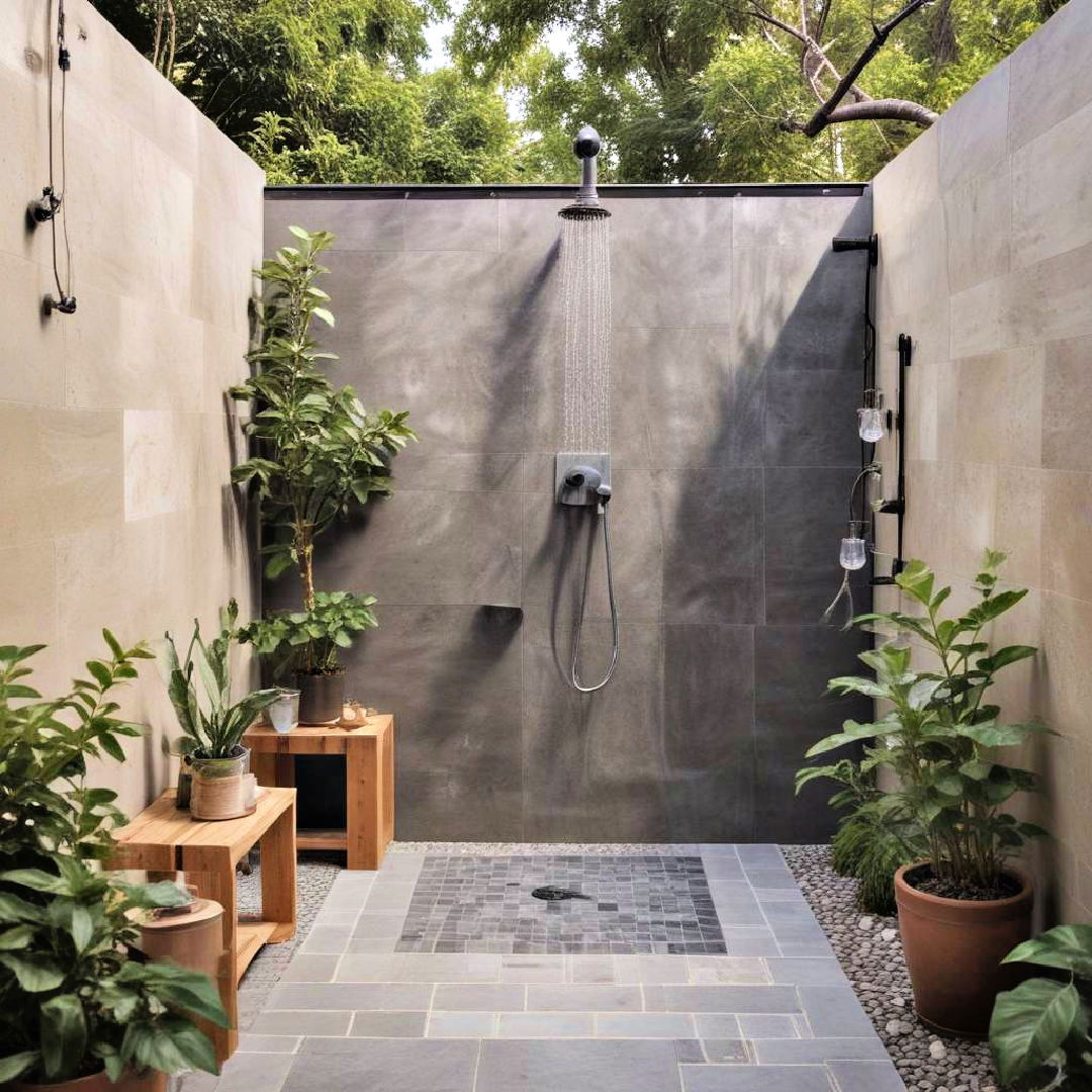 outdoor shower