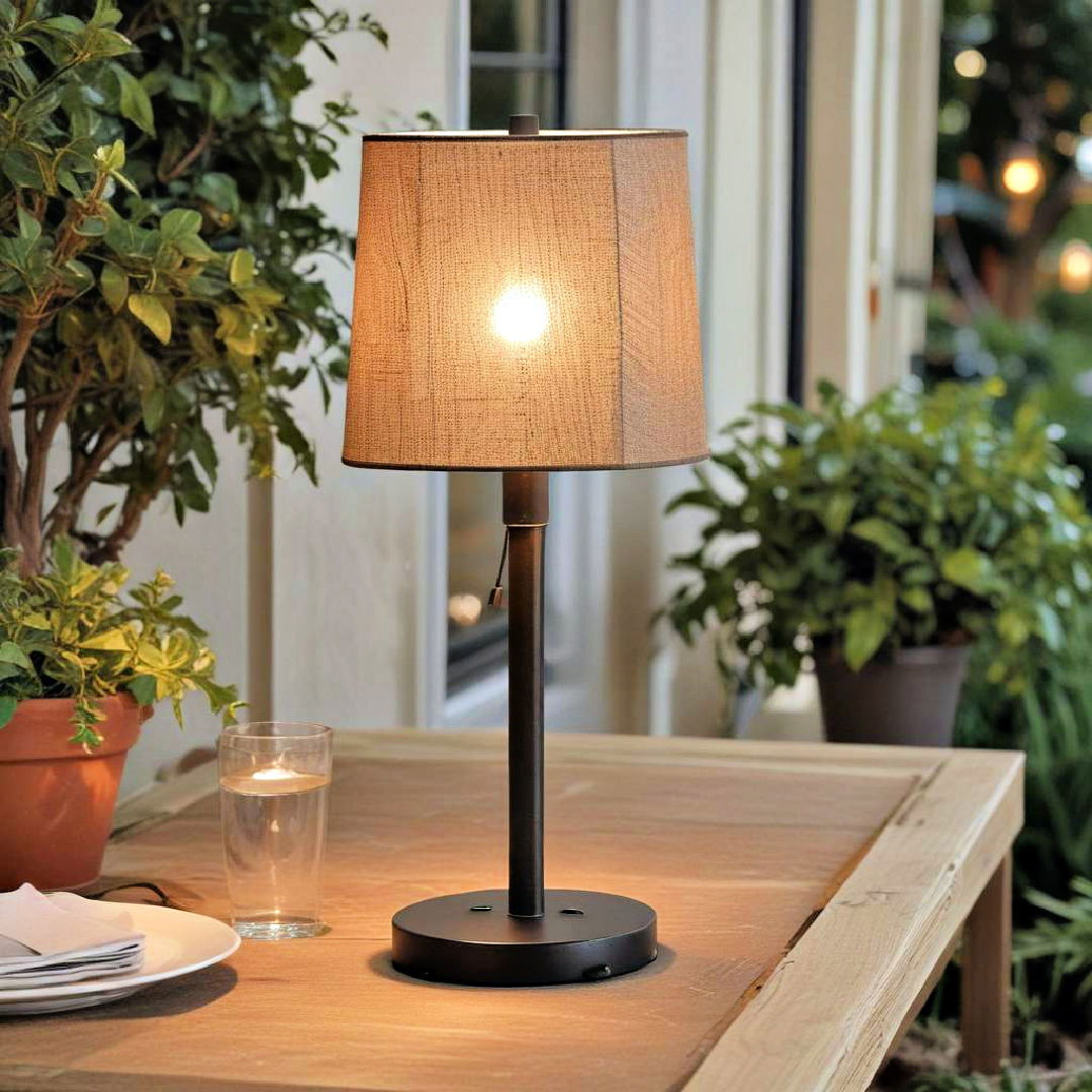 outdoor table lamps