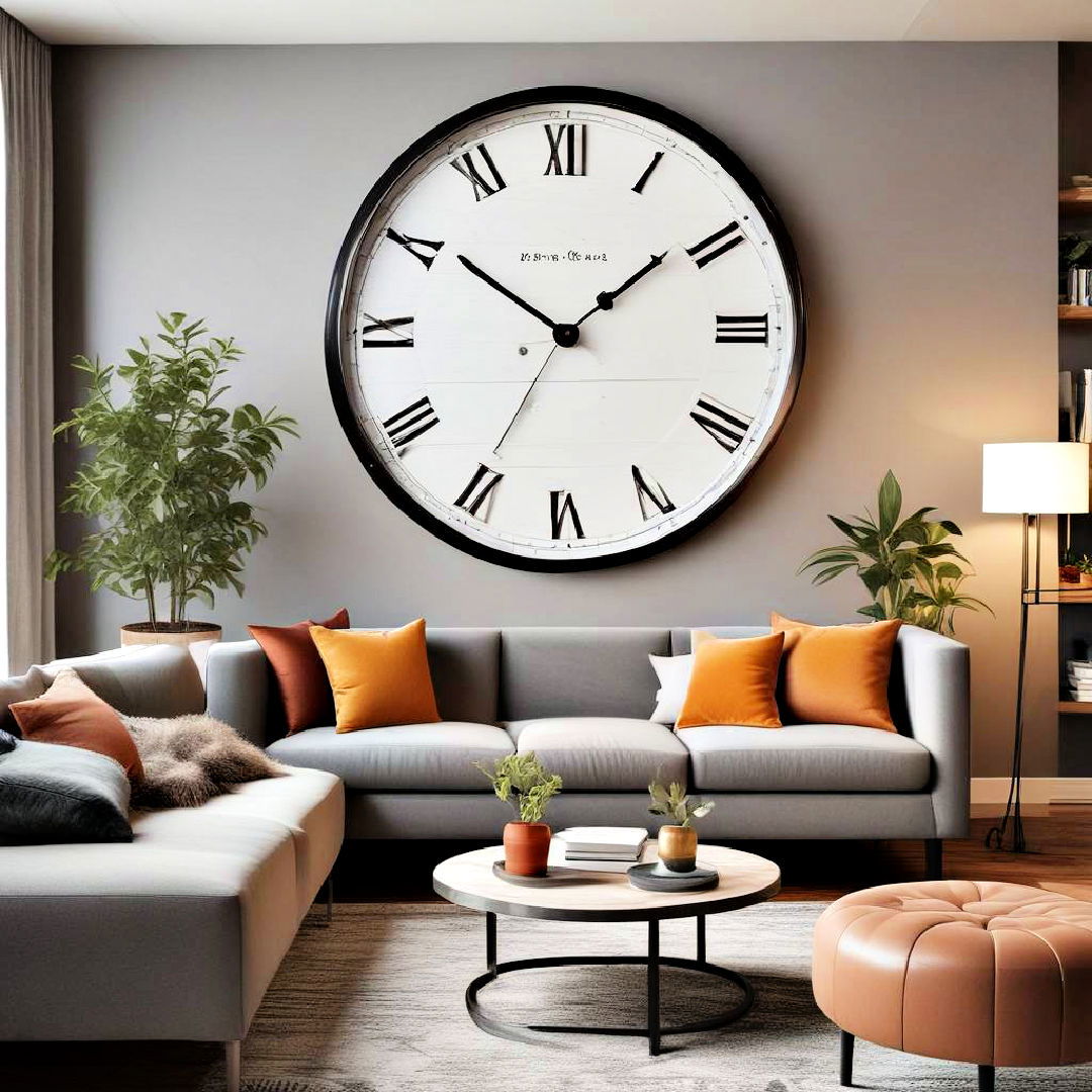 oversized wall clock