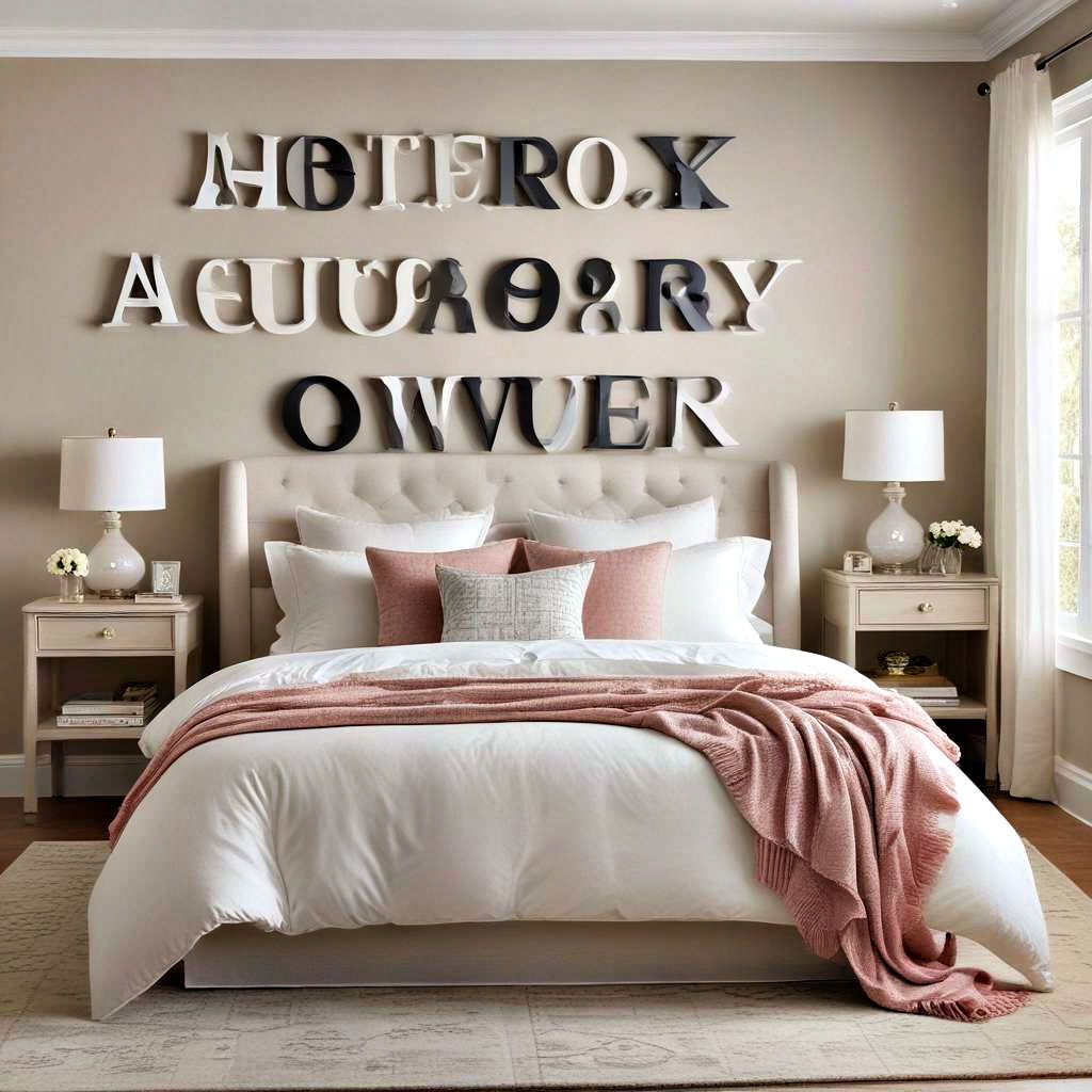 oversized wall letters