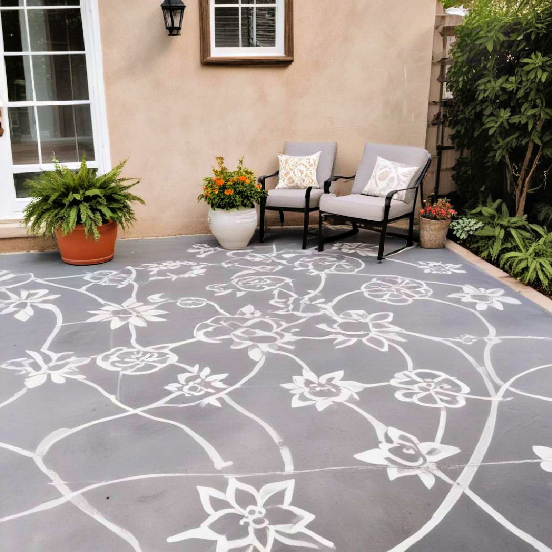 paint a concrete patio