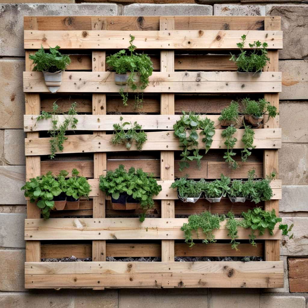 pallet herb garden