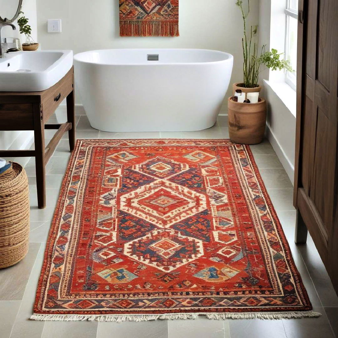 patterned kilim rug