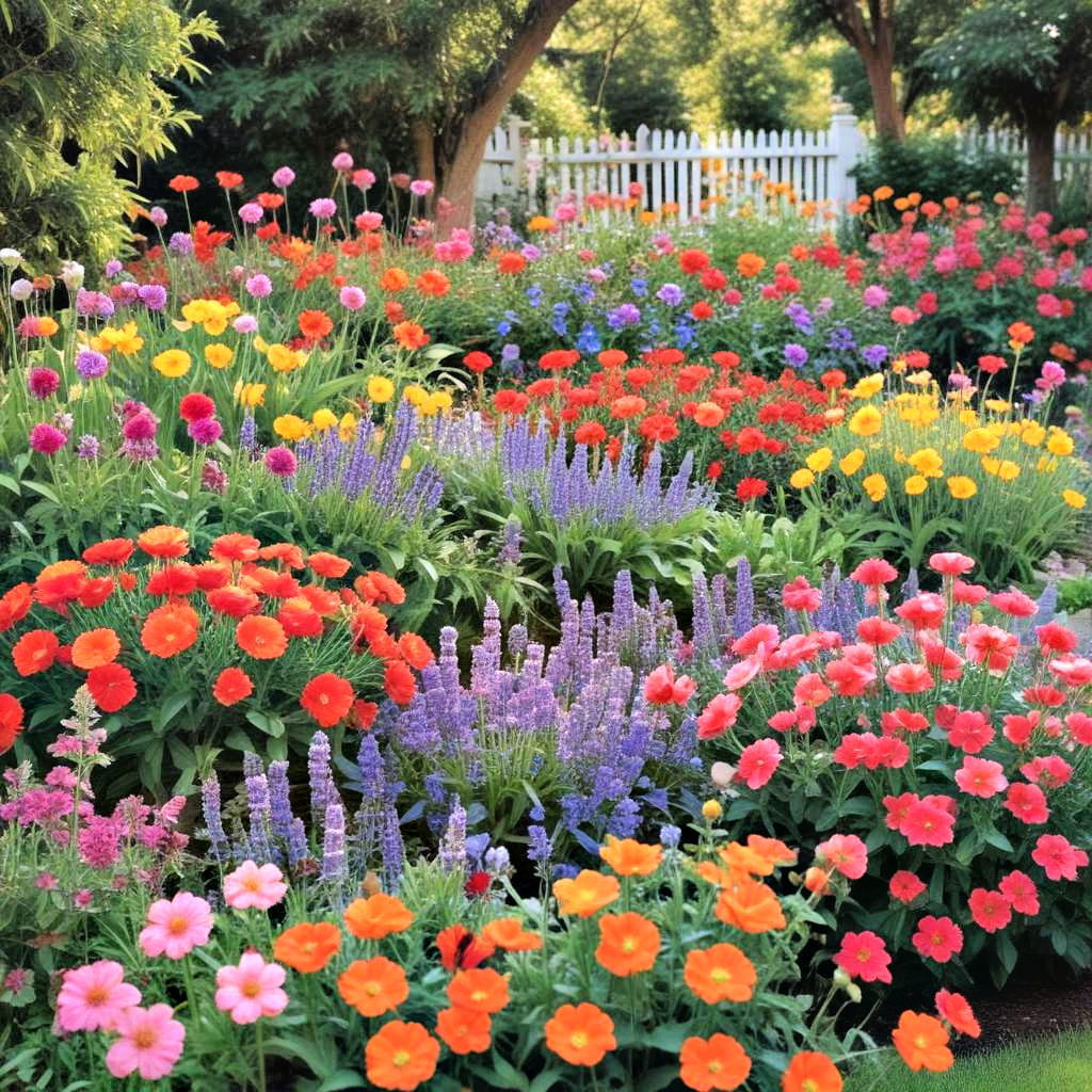 plant a vibrant flower garden