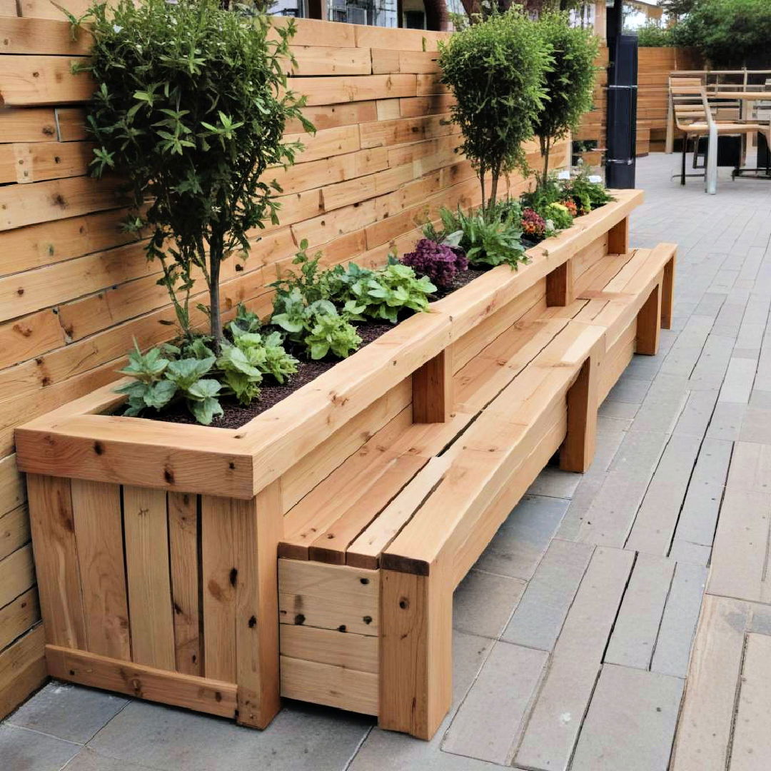 planter benches