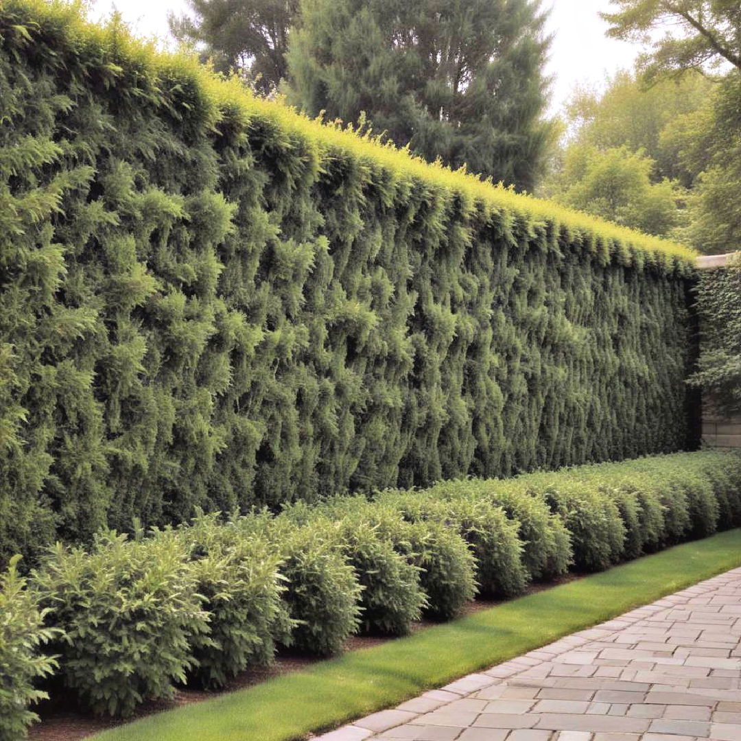 planting tall hedges