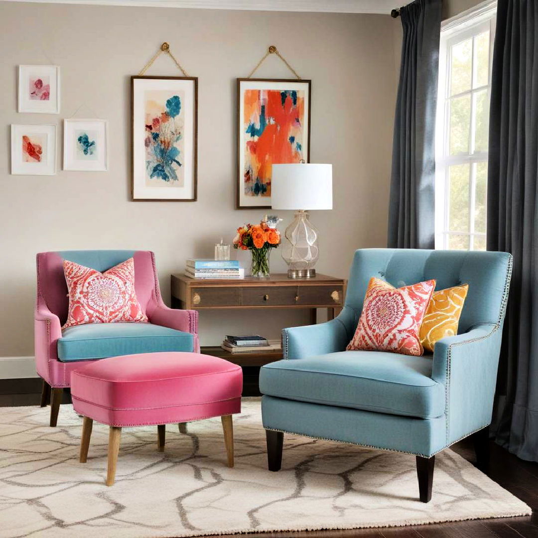 pop of color accent chairs