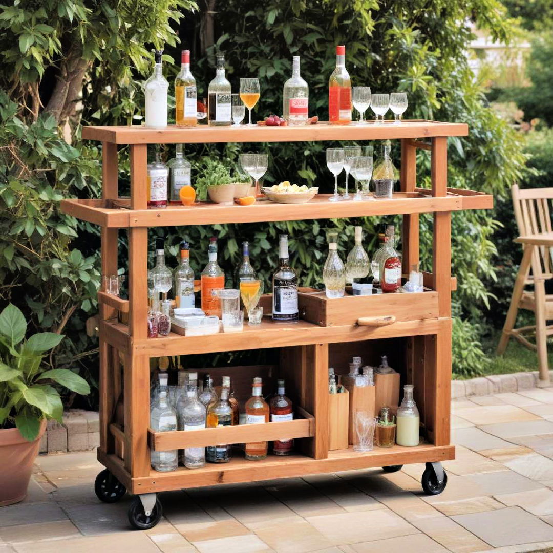 portable rolling bar