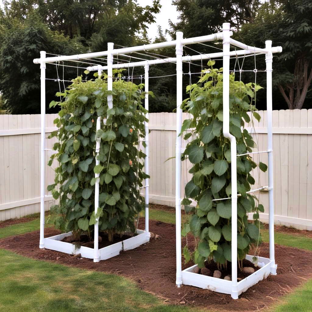 pvc pipe trellis