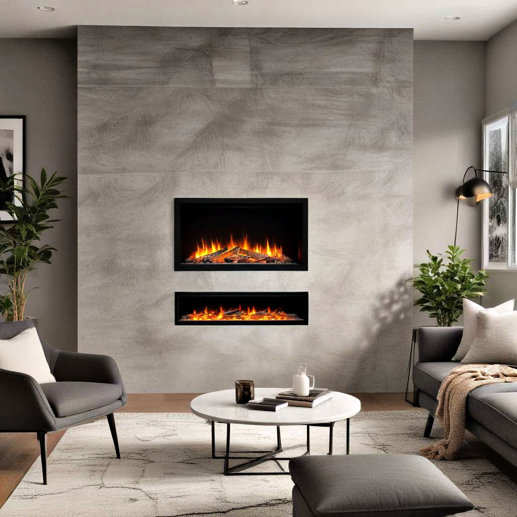 recessed electric fireplaces