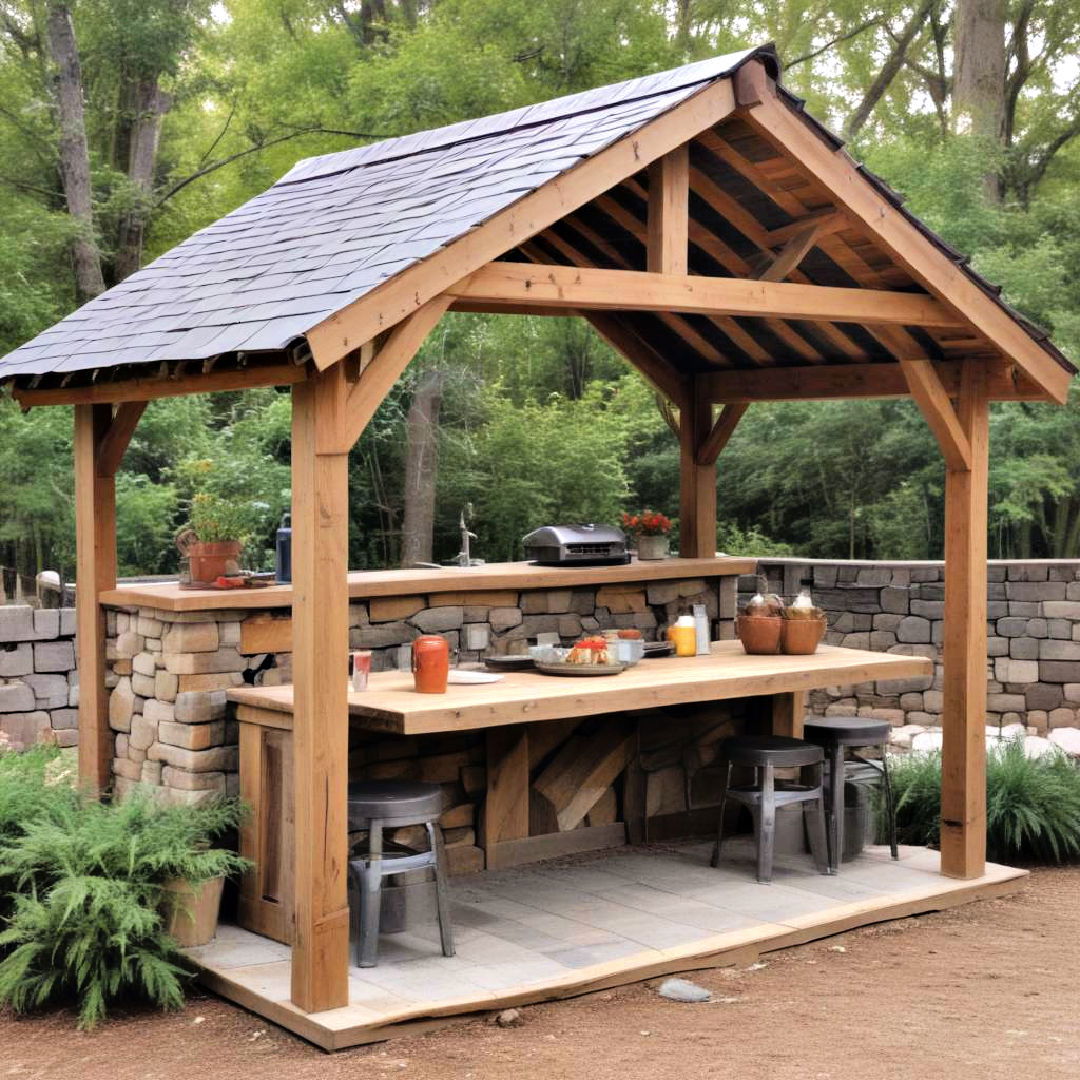 reclaimed barn wood shelter