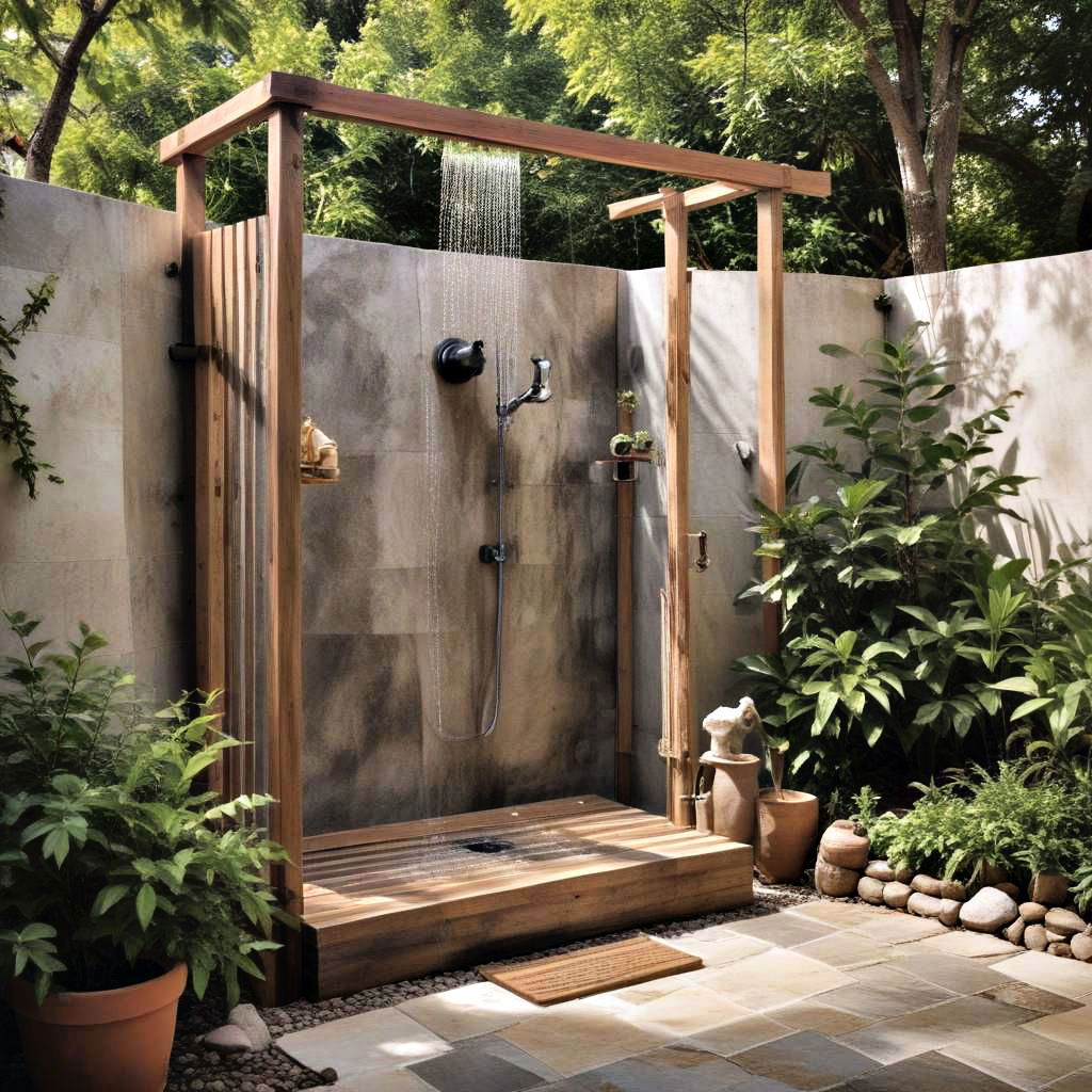 refreshing outdoor showers for summer days