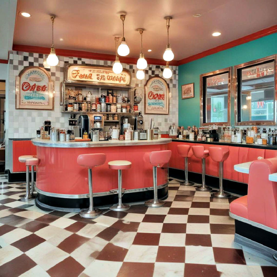 retro diner coffee bar