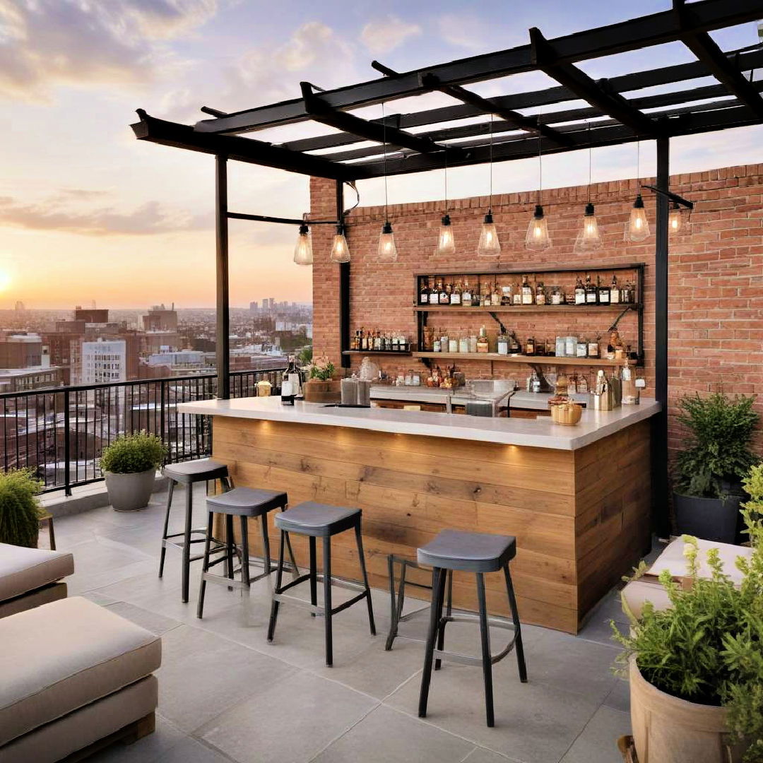 rooftop terrace bar
