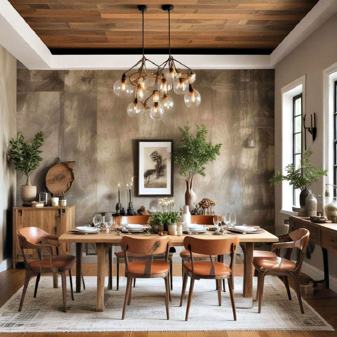 rustic charm dining room decor