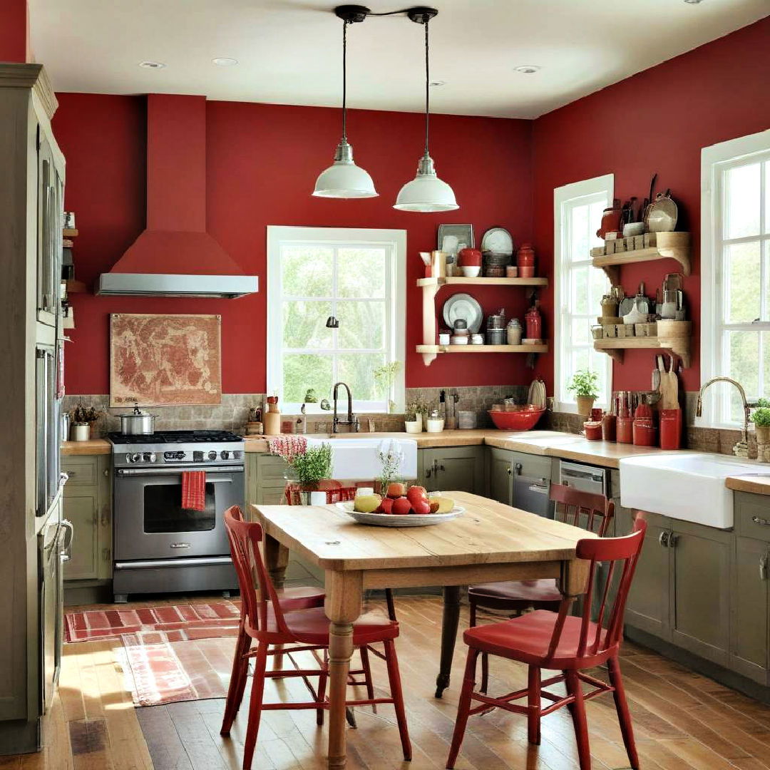 rustic red enthusiasm