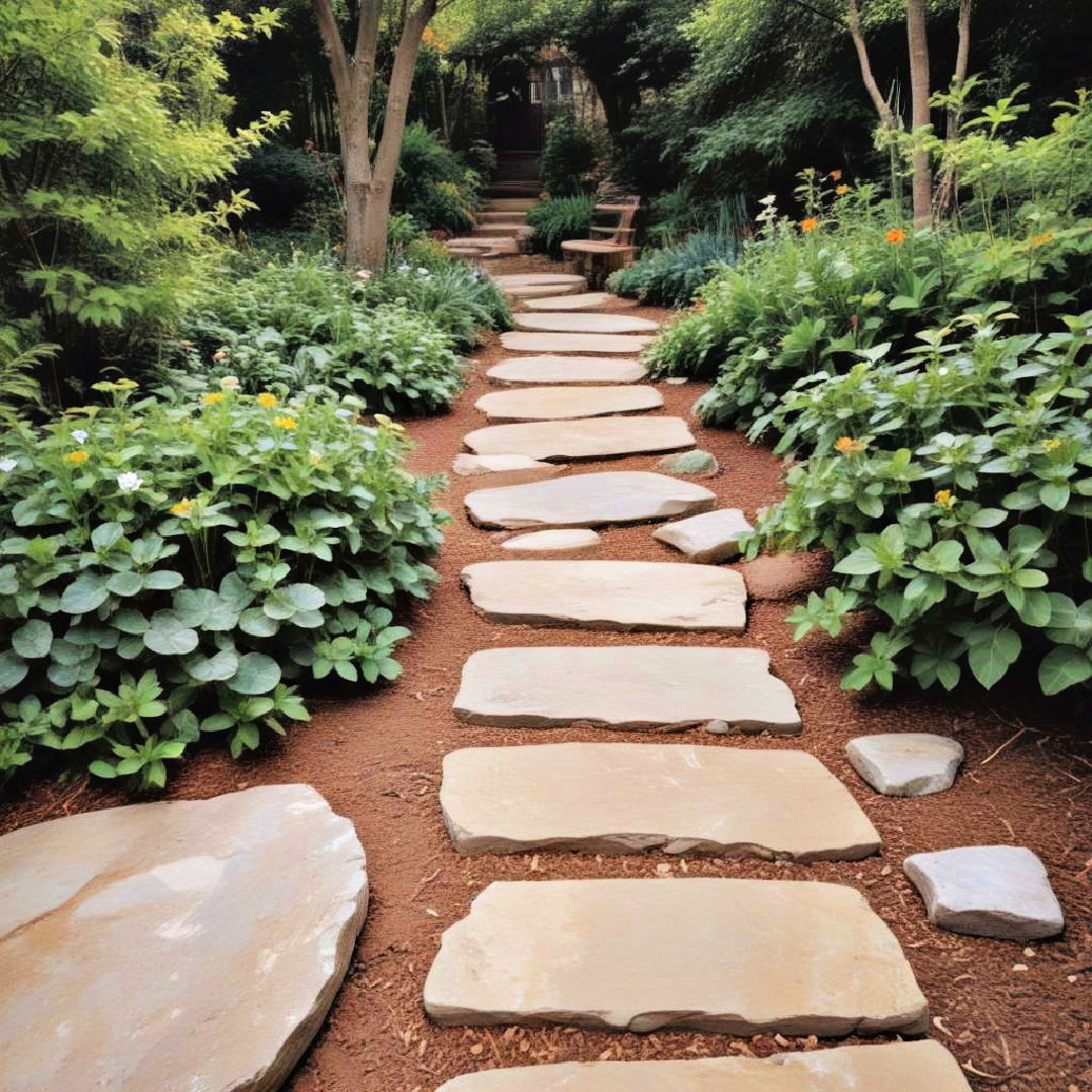 rustic stone pathways