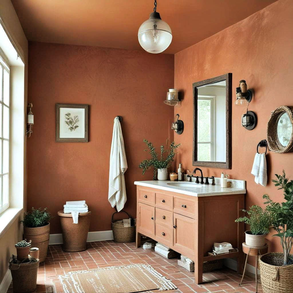 rustic terracotta