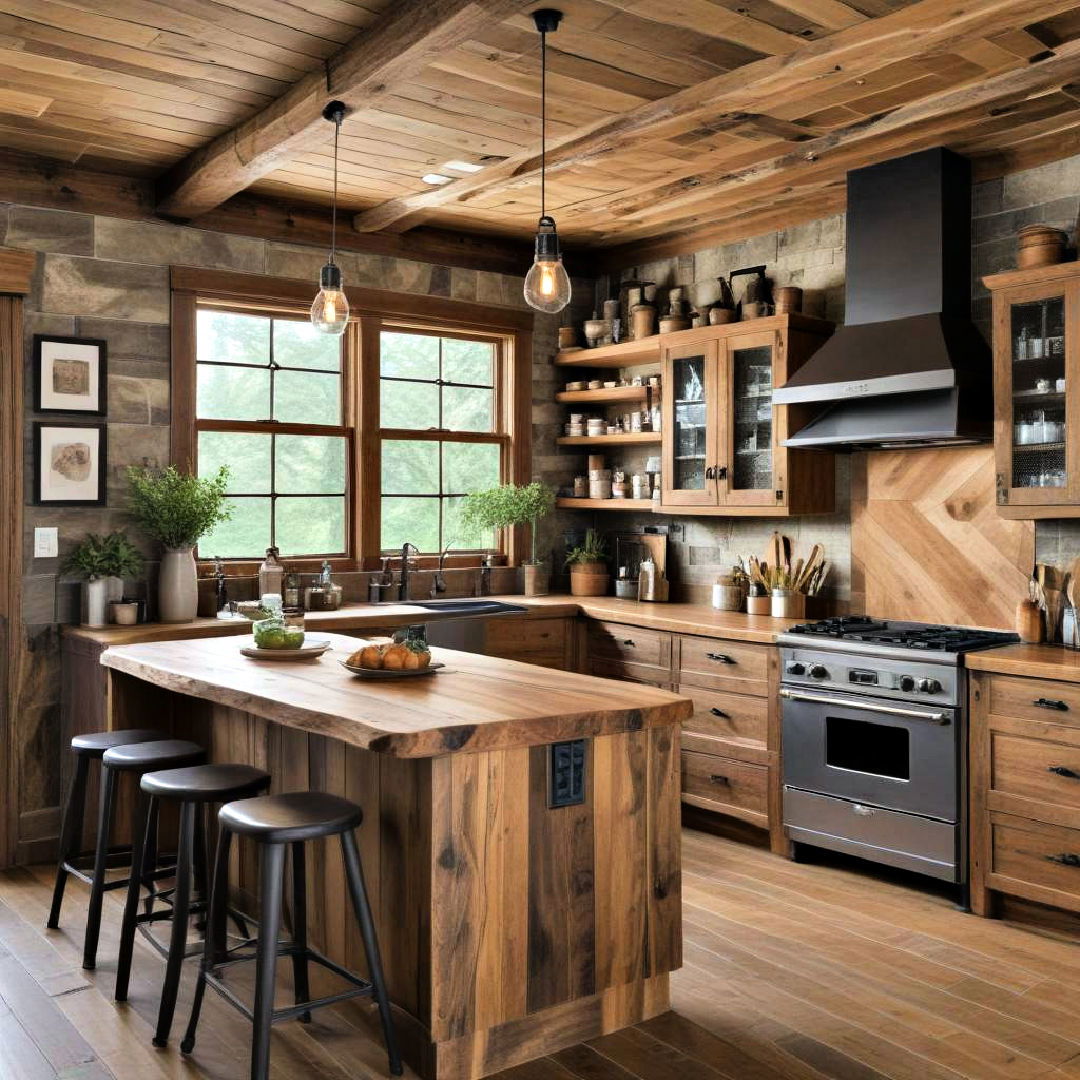 rustic wood elements