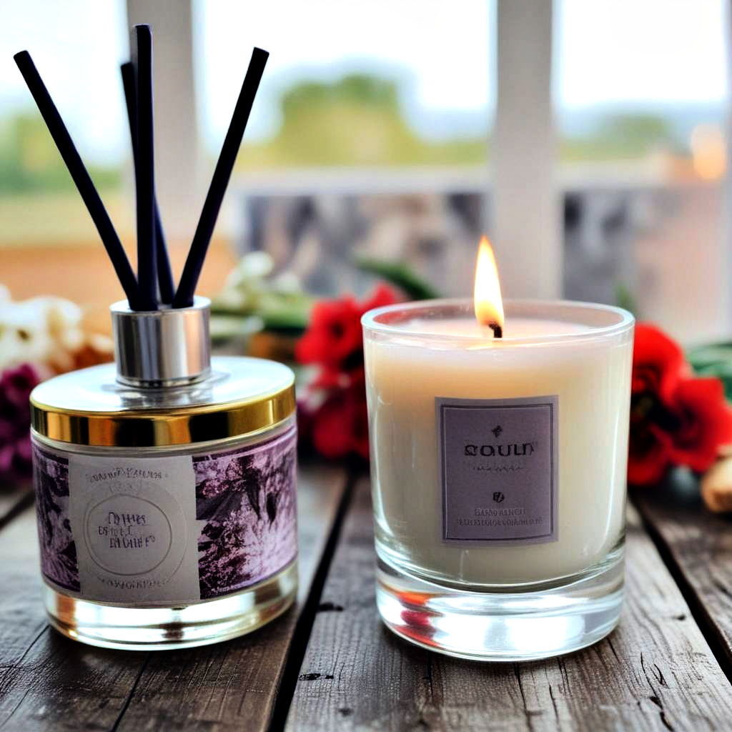 scented candles or diffusers