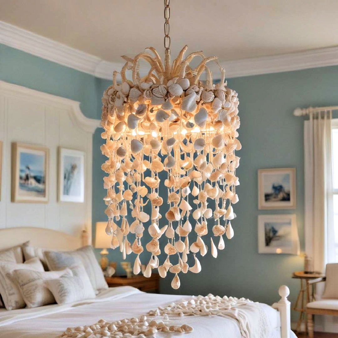 seashell chandelier