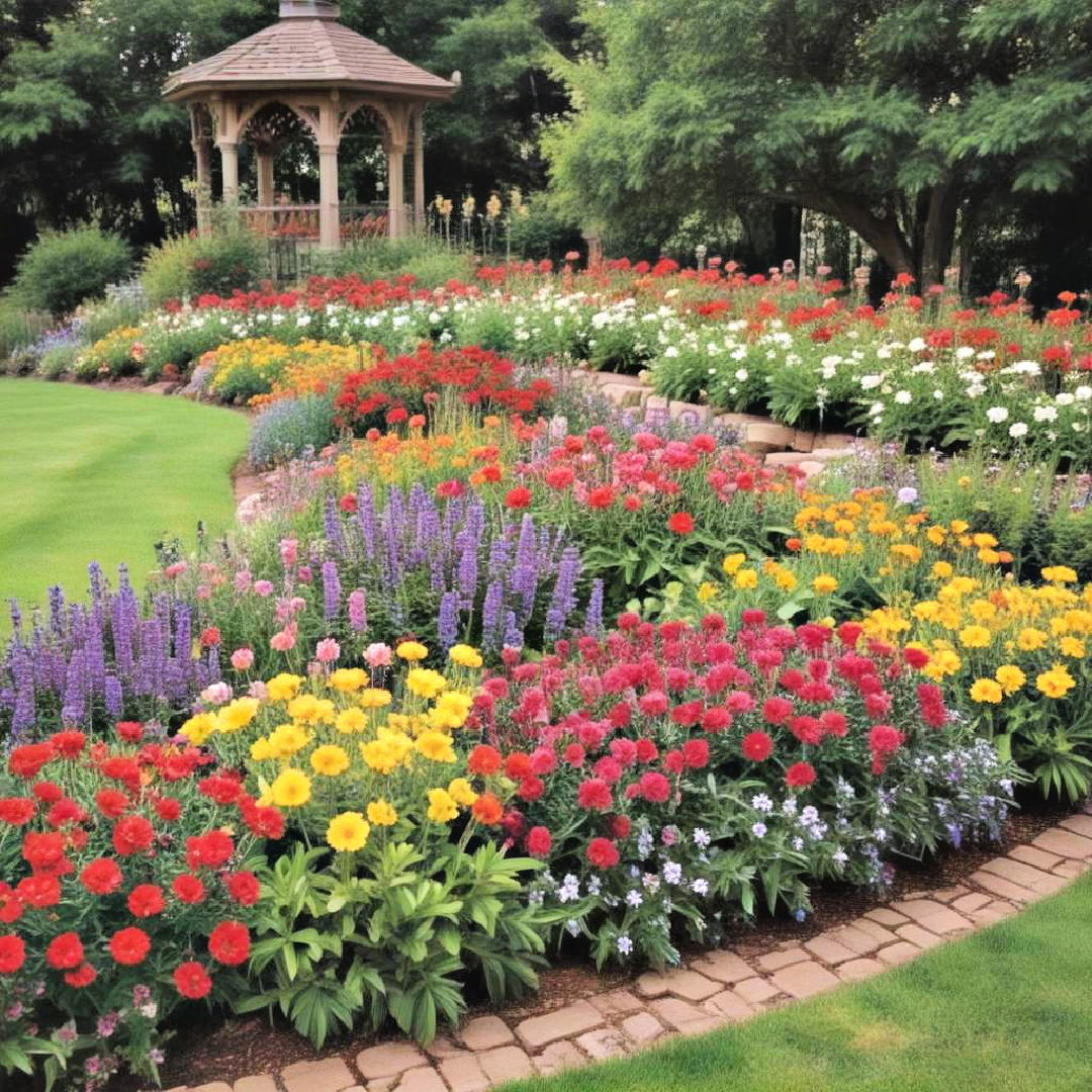 seasonal flower beds