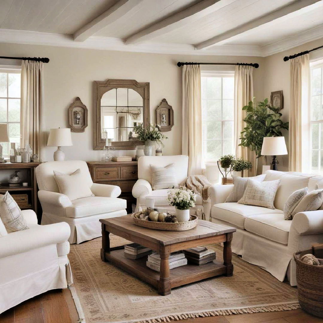 slipcovered furniture