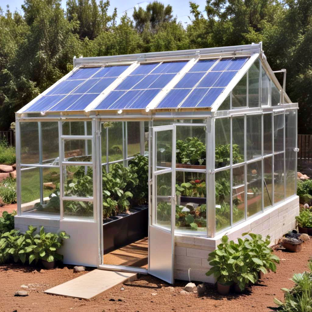 solar greenhouse to store solar energy