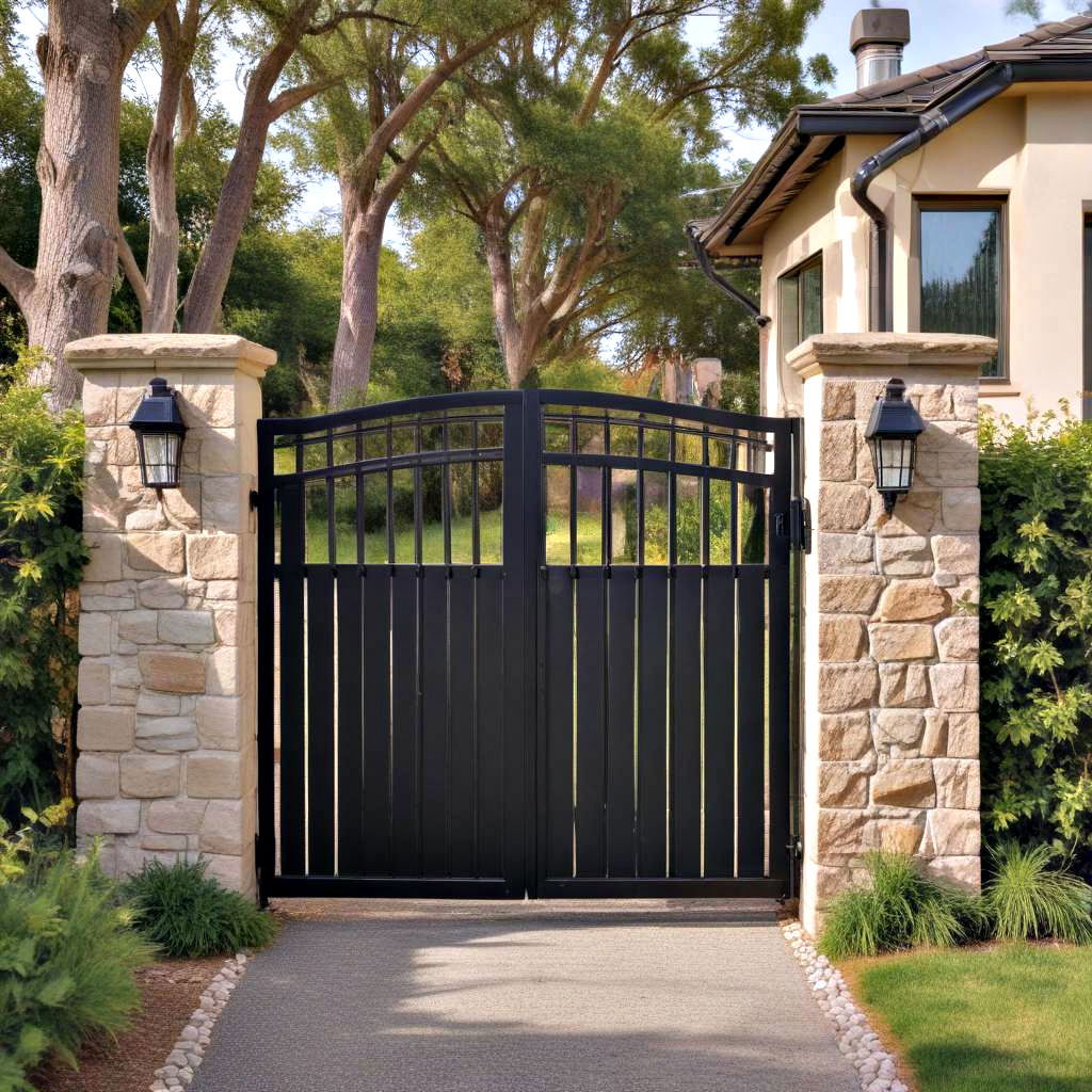 solar powered gates