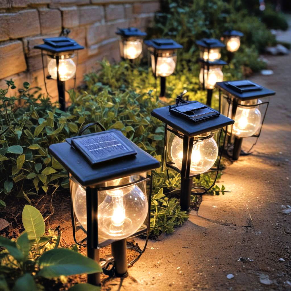 solar powered lights for evening magic