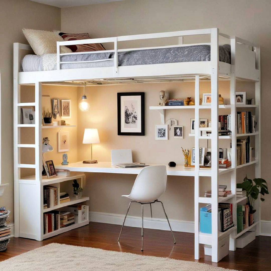 space saving loft bed