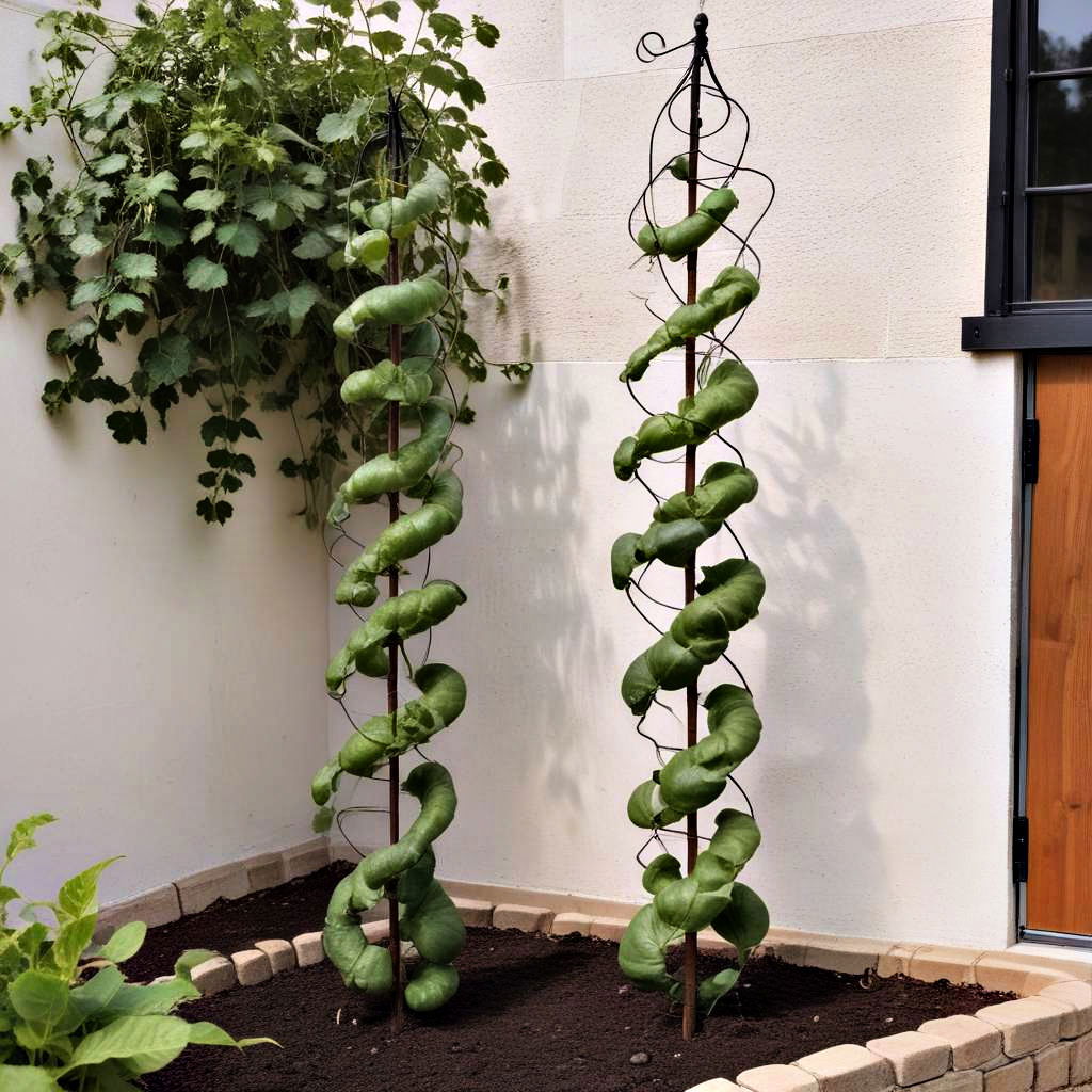 spiral stake trellis