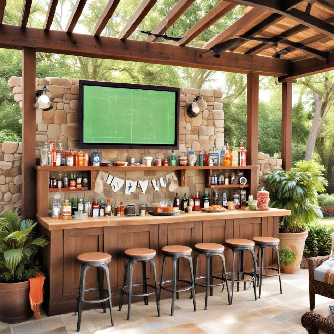 sports fan bar