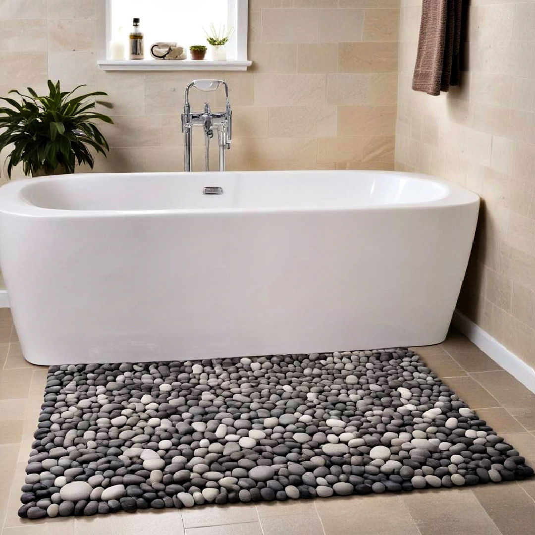 stone bath rug