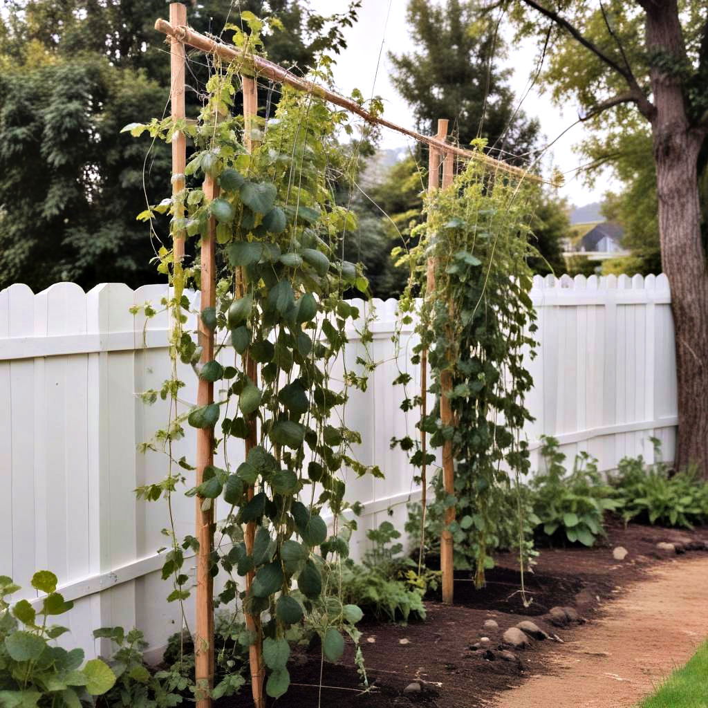 string and post trellis