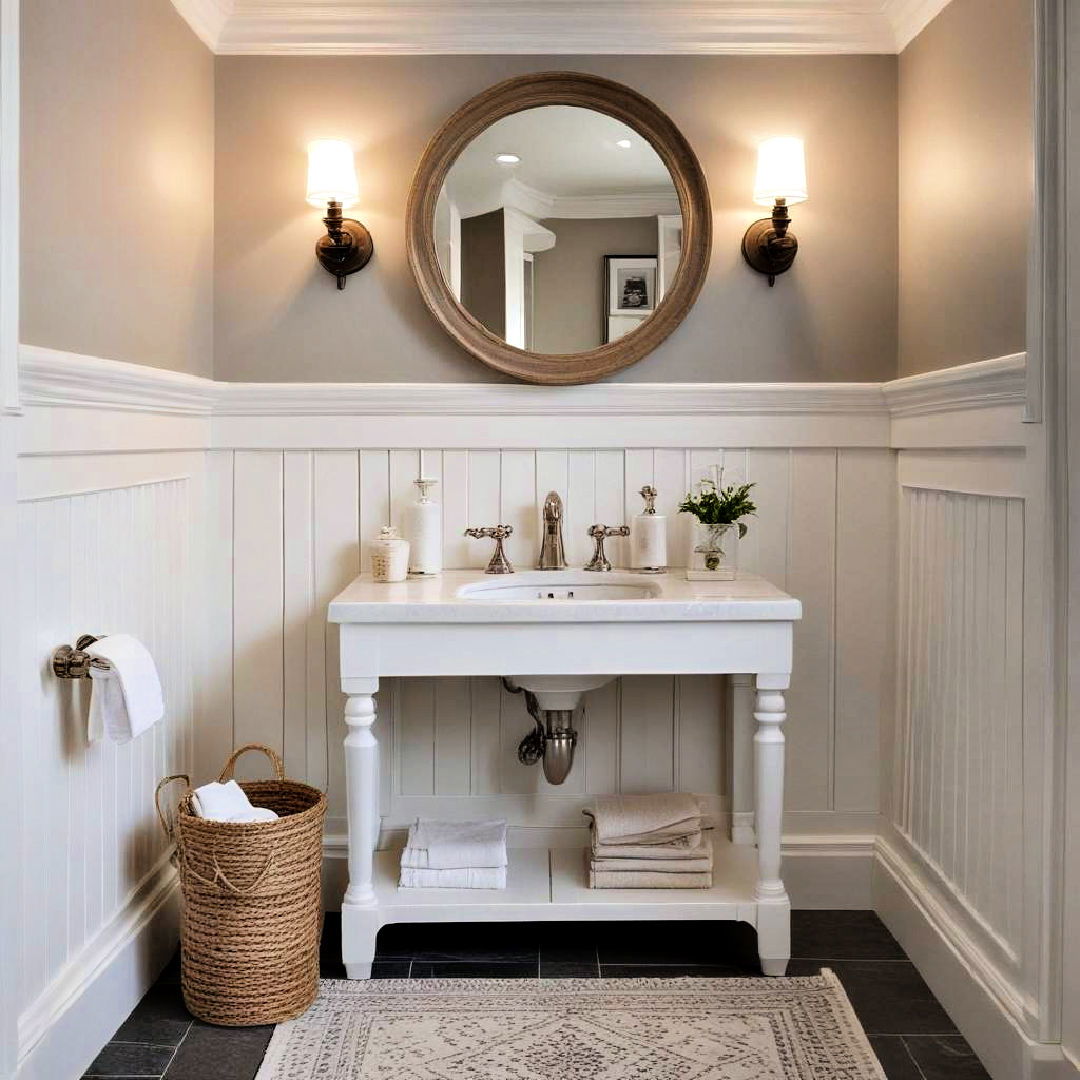 stylish wainscoting