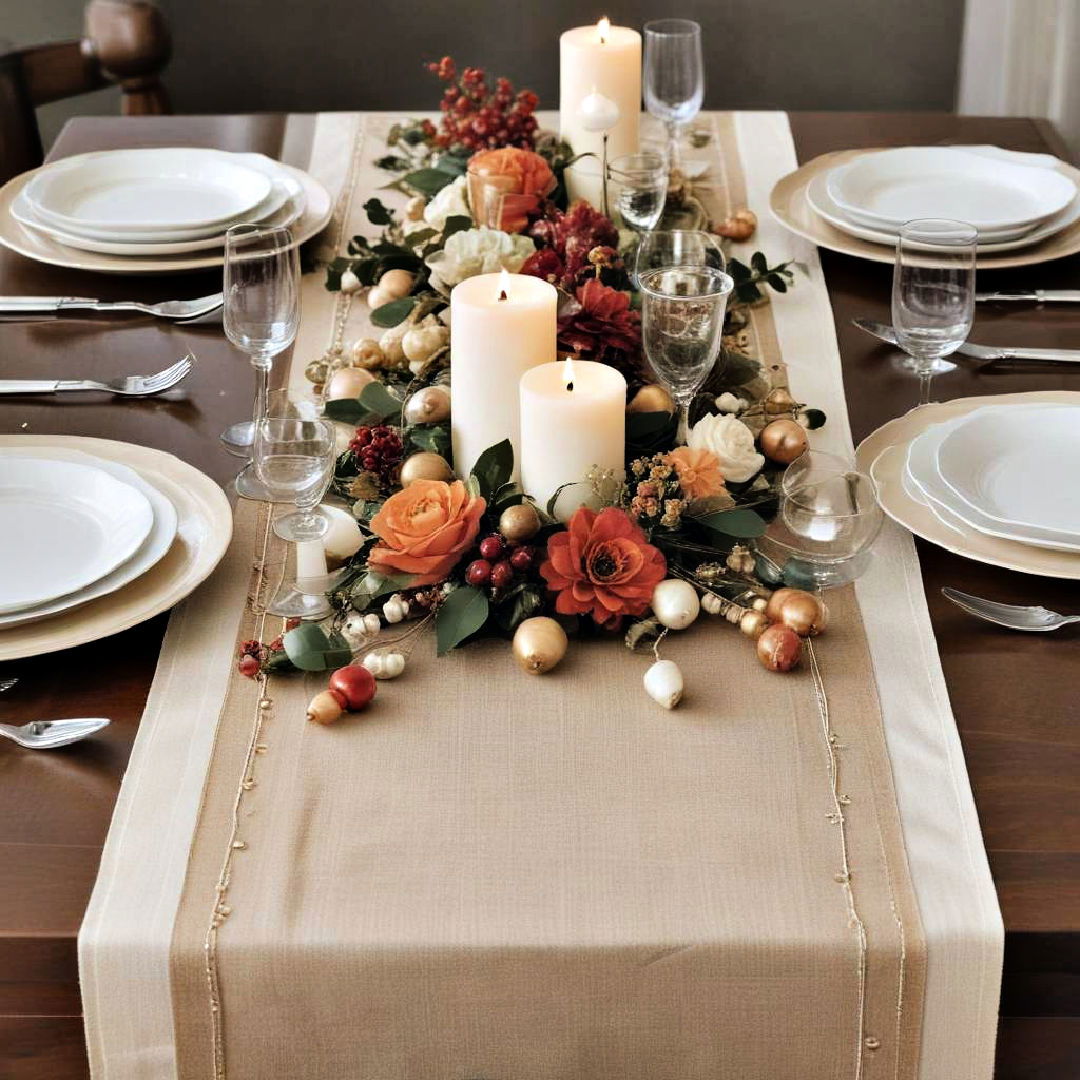 table runners with accents