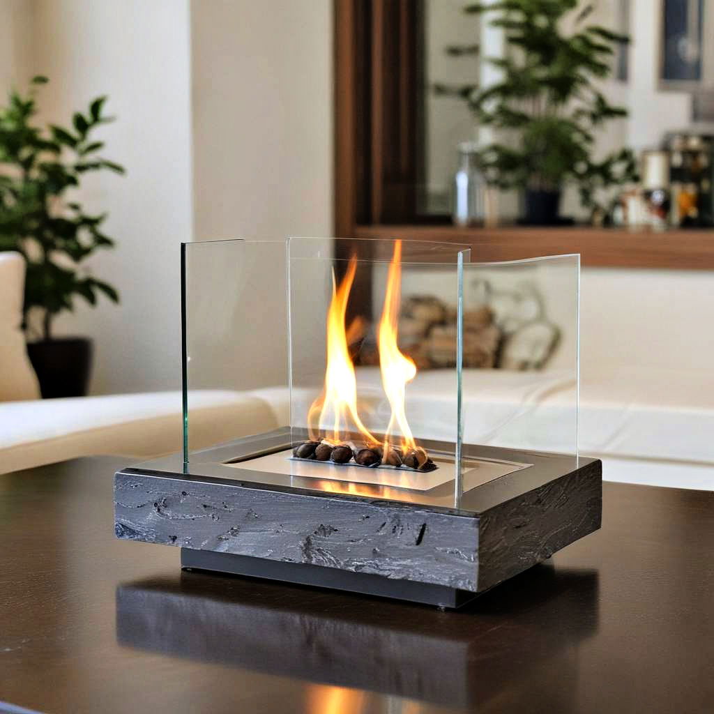 tabletop fireplace