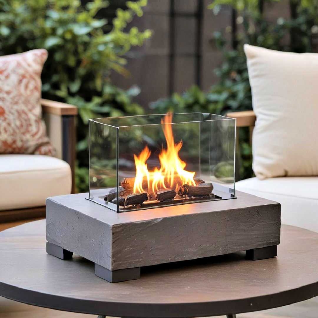 tabletop fireplace