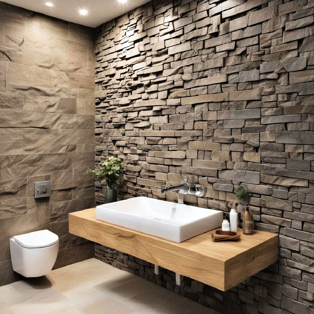 textured stone panels