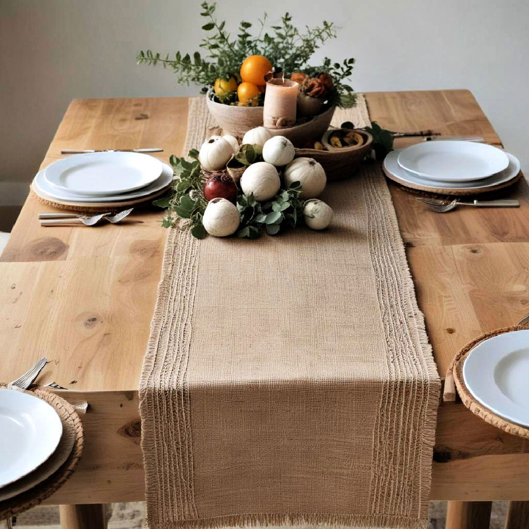 textured table runners