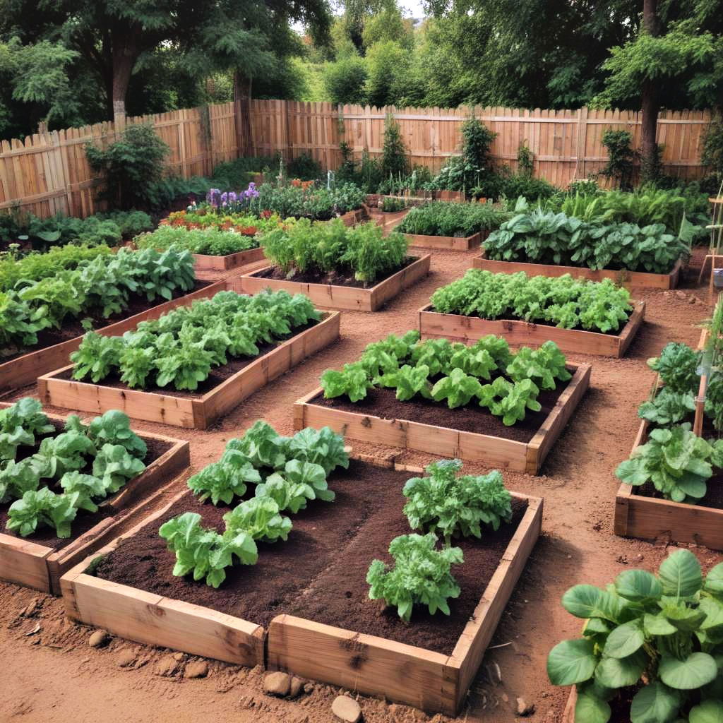 thriving vegetable gardens for fresh produce