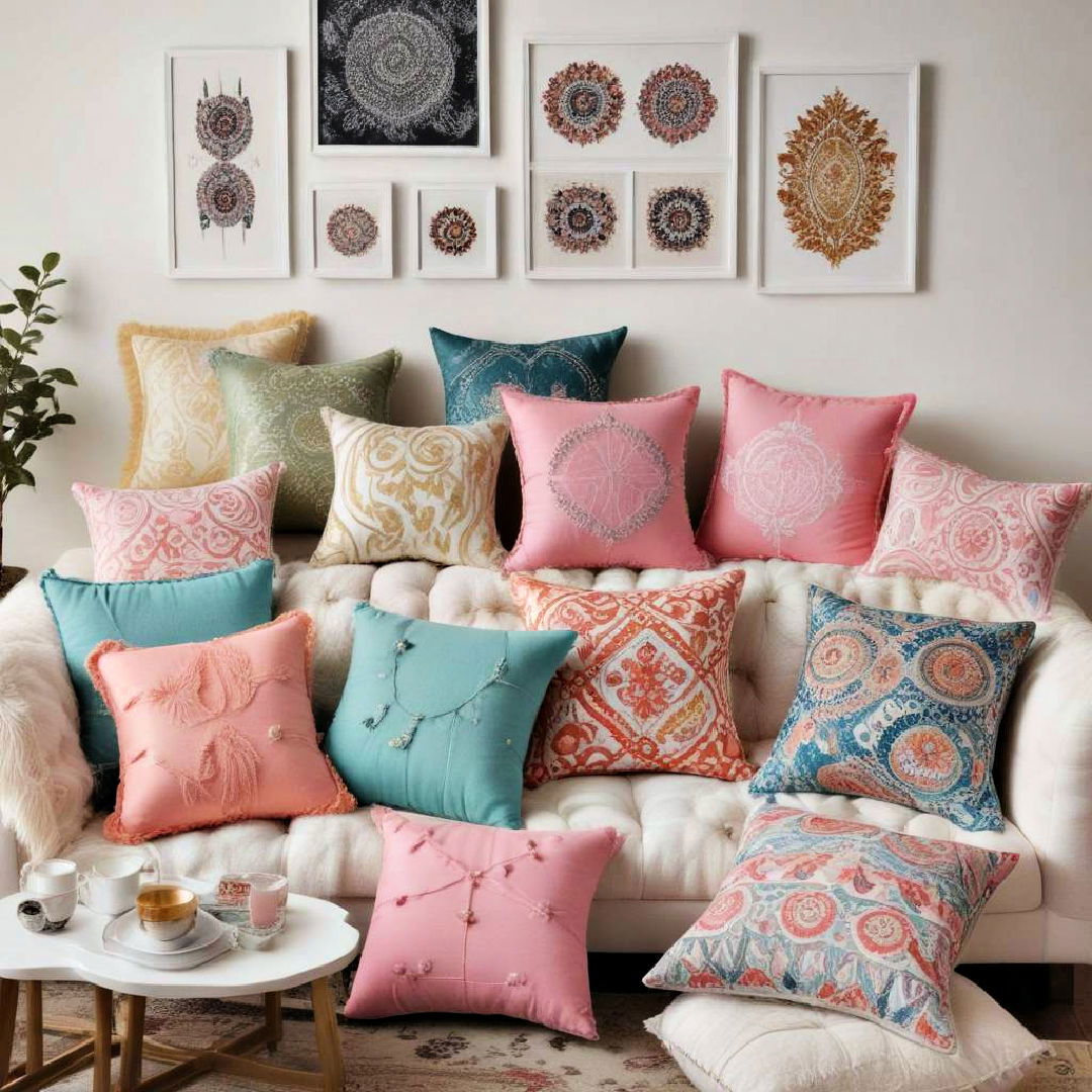 throw pillows