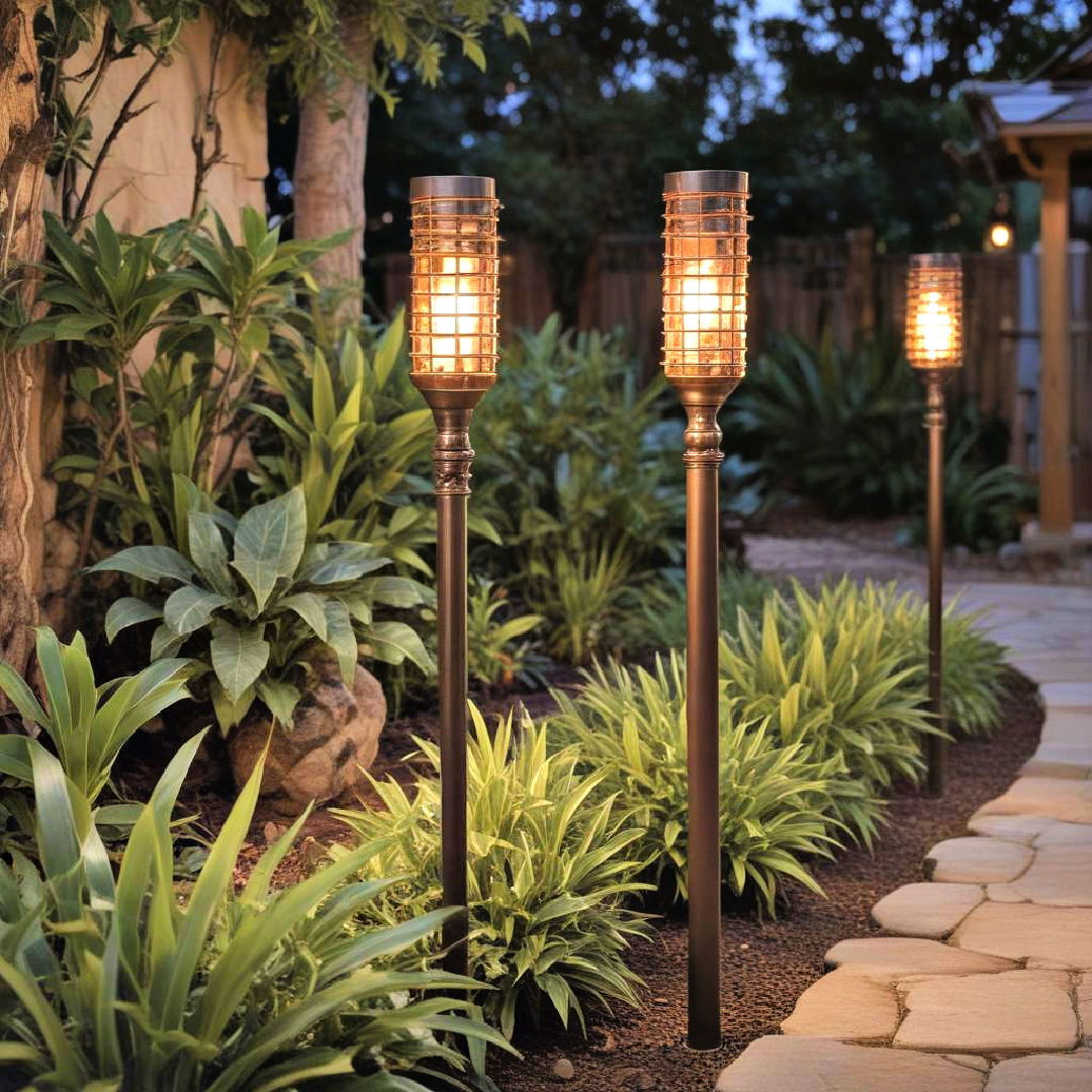 tiki torches