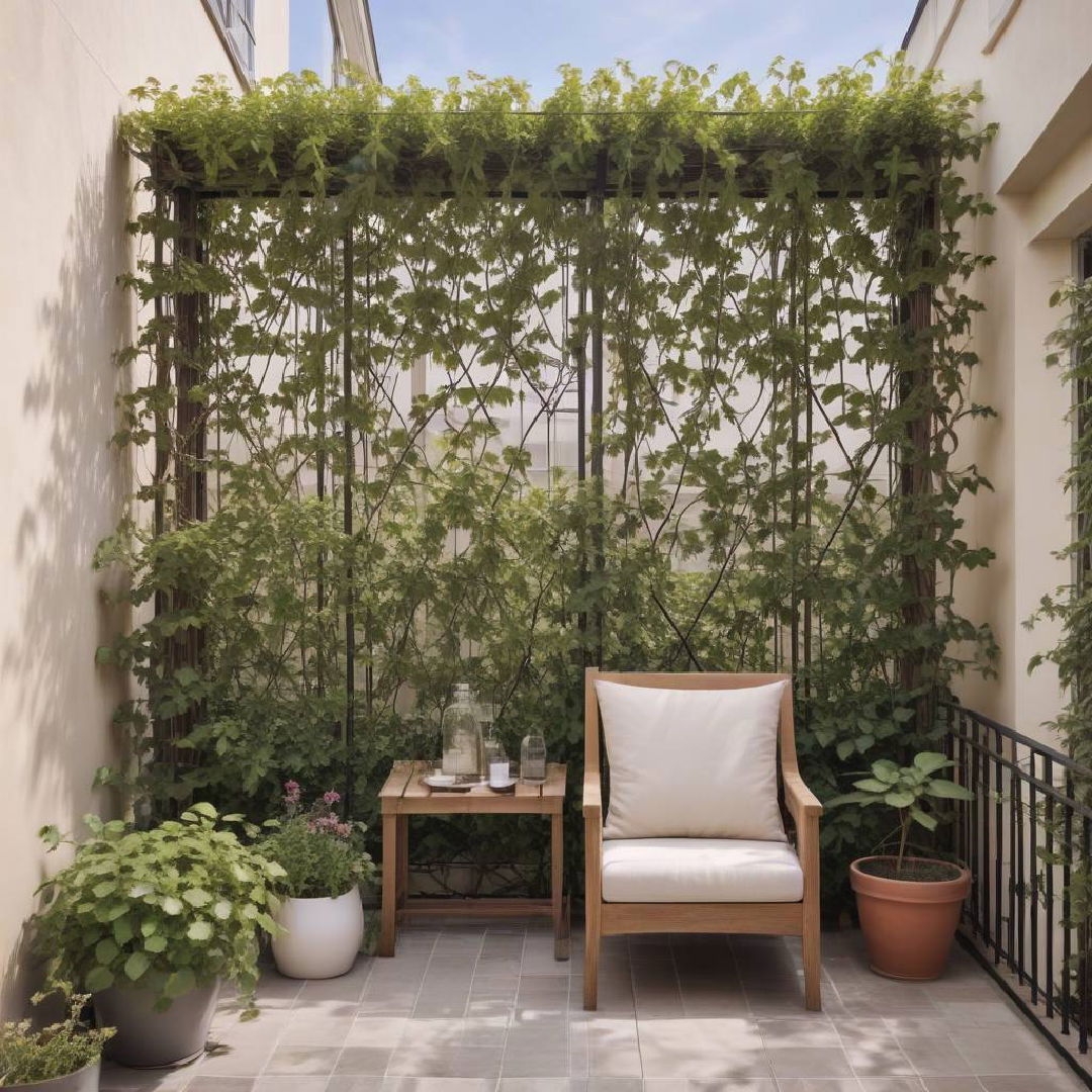 trellises with vines