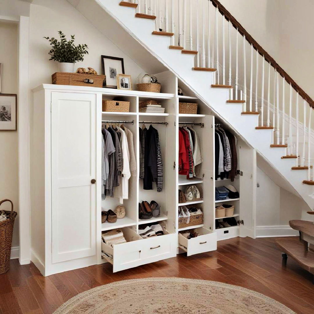 under stair closet