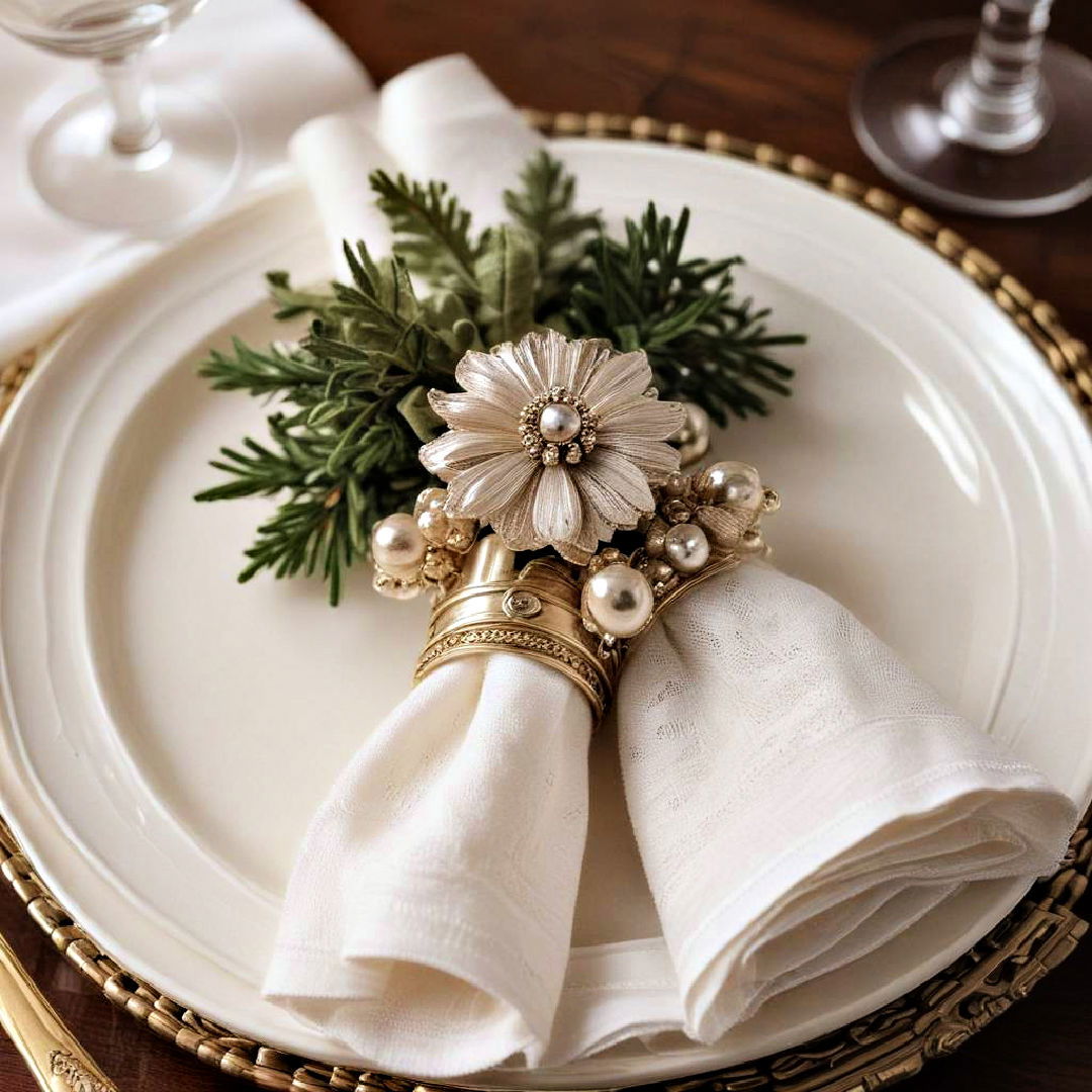 use decorative napkin rings