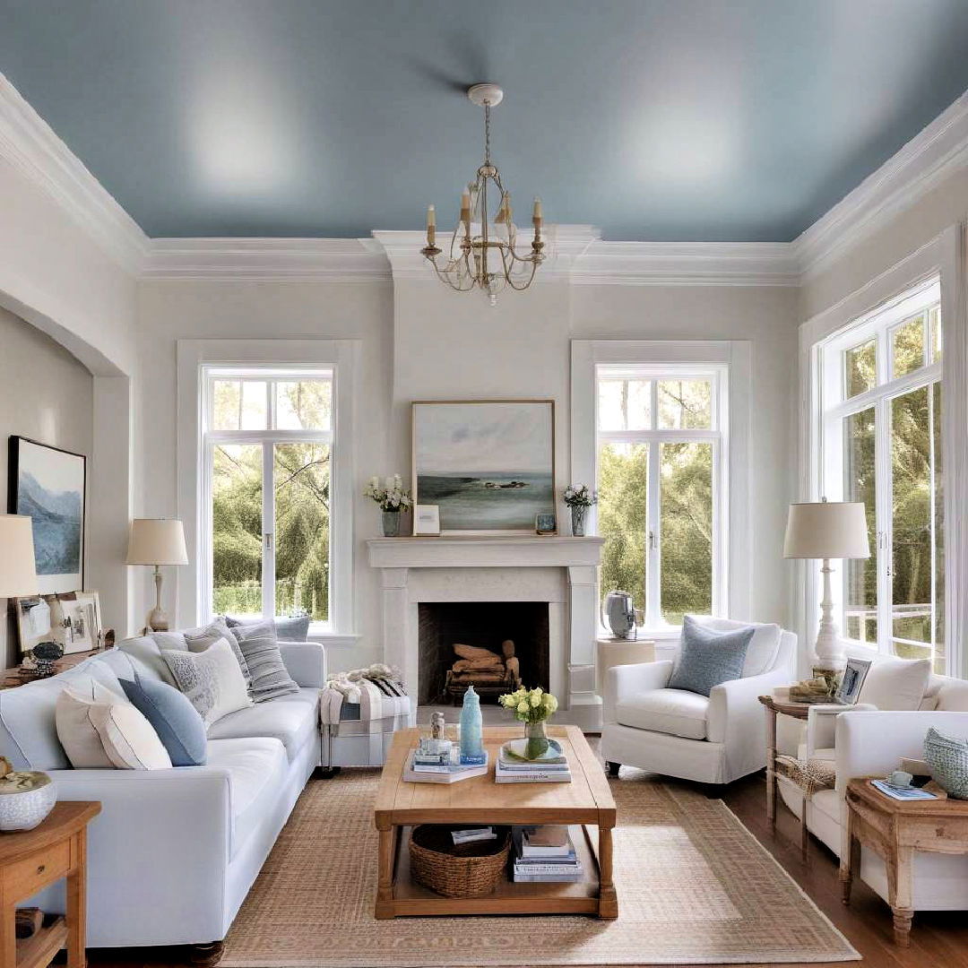 use light blue ceilings