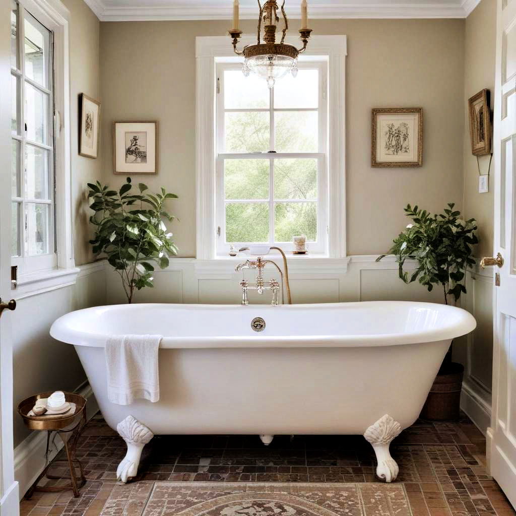 vintage bathtub