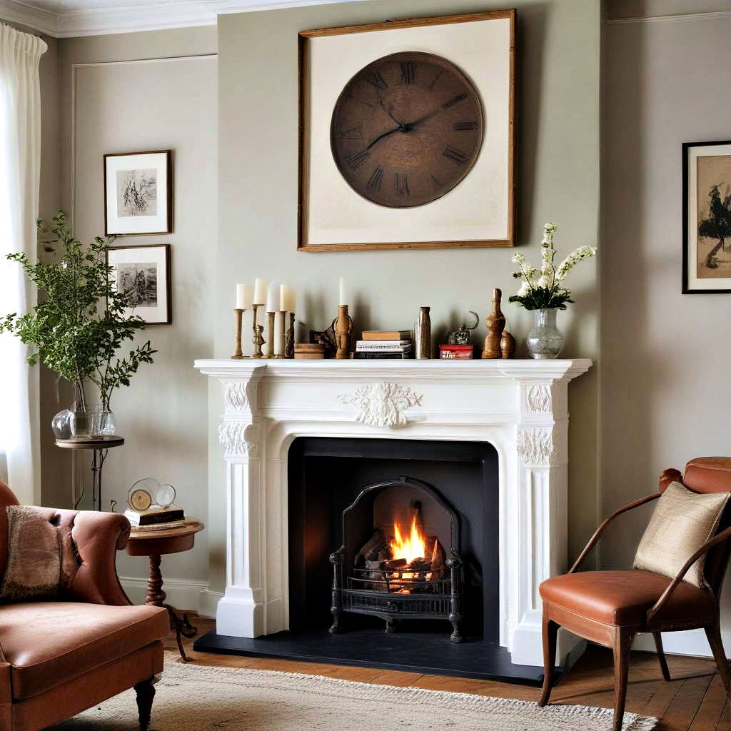 vintage fireplace